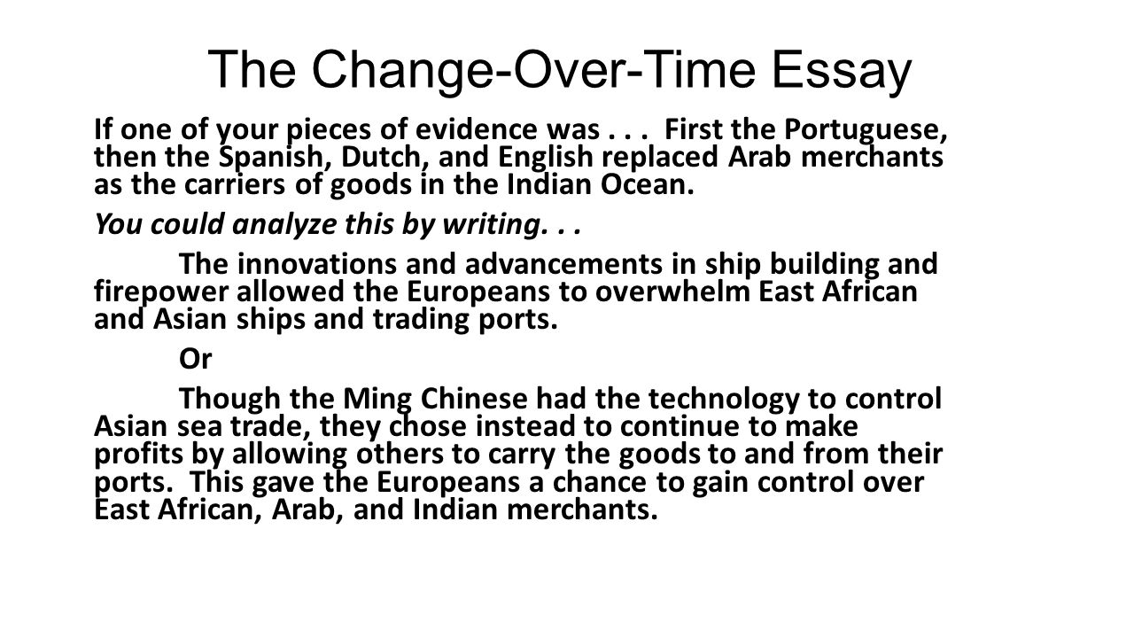 Change over time essay china 1000 to 1750